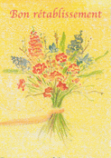 Bouquet vibrant pour un prompt r&eacute;tablissement